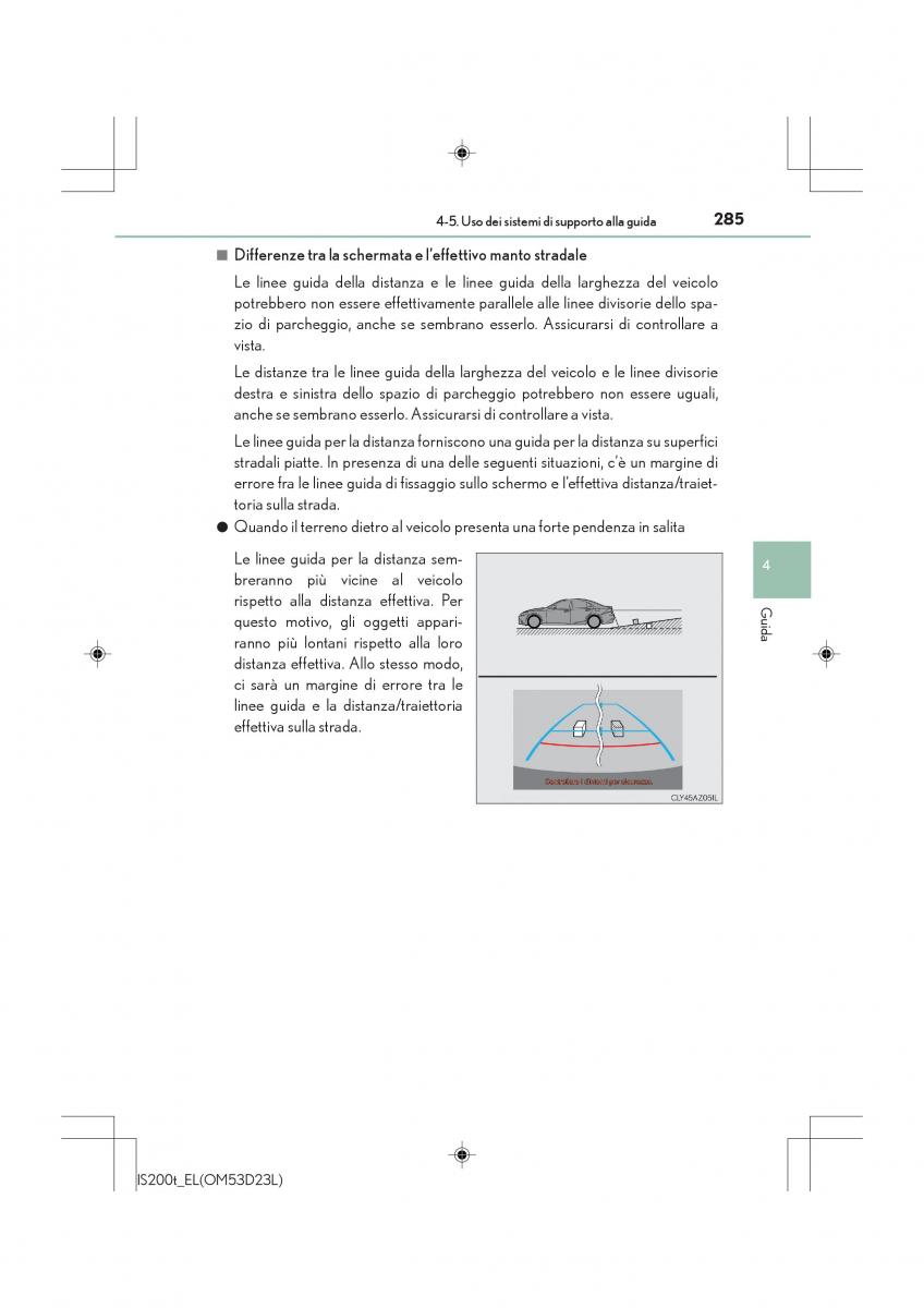 Lexus IS200t III 3 manuale del proprietario / page 285