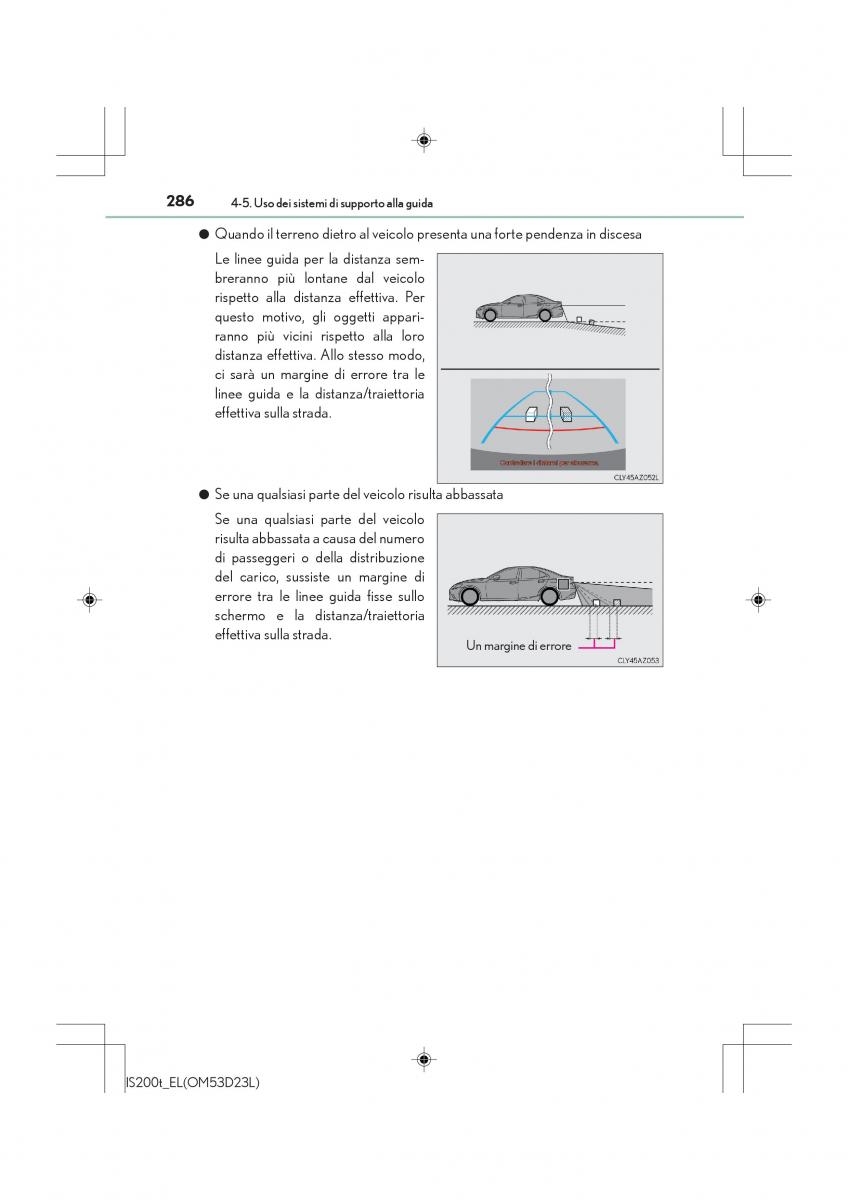 Lexus IS200t III 3 manuale del proprietario / page 286