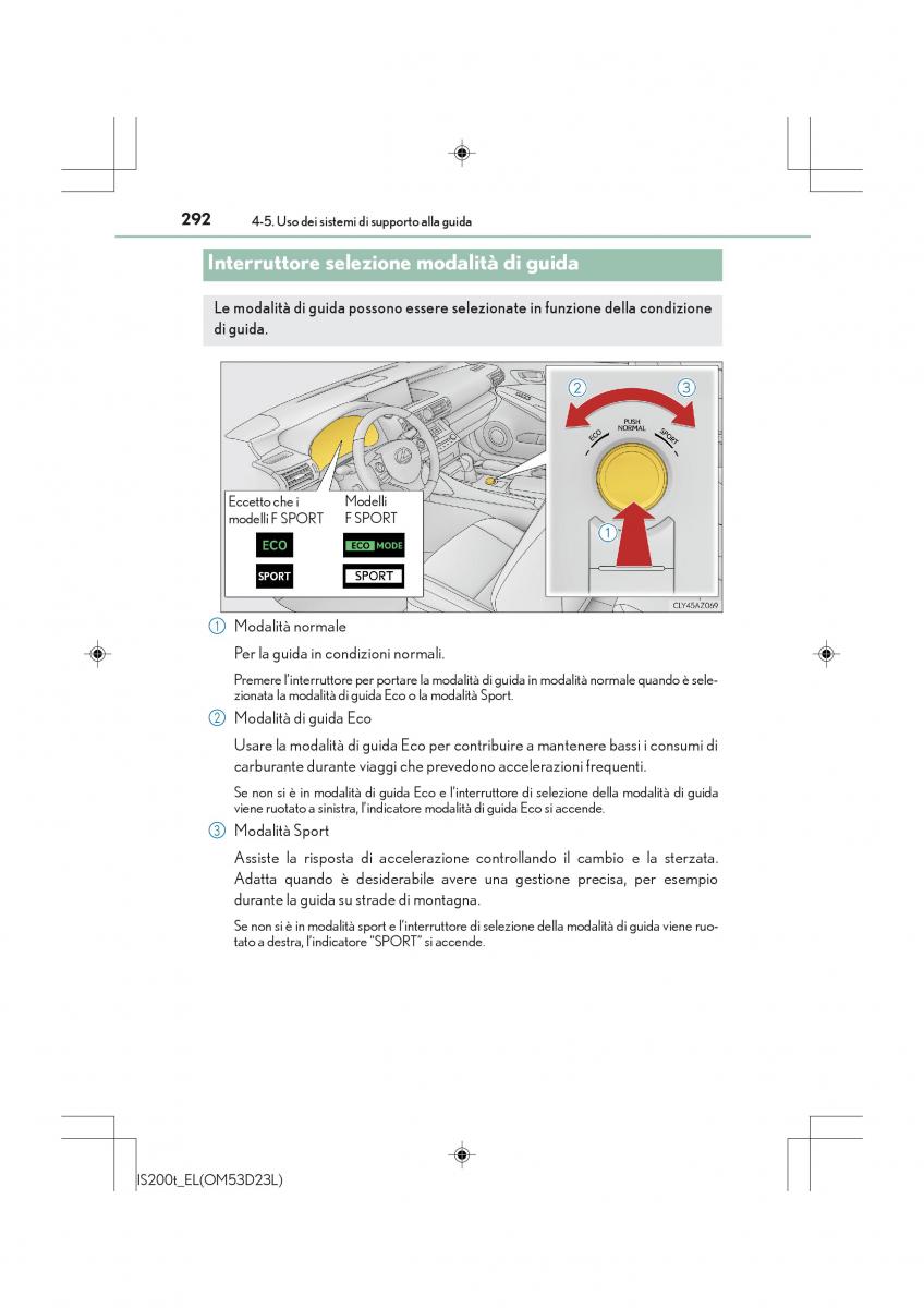 Lexus IS200t III 3 manuale del proprietario / page 292