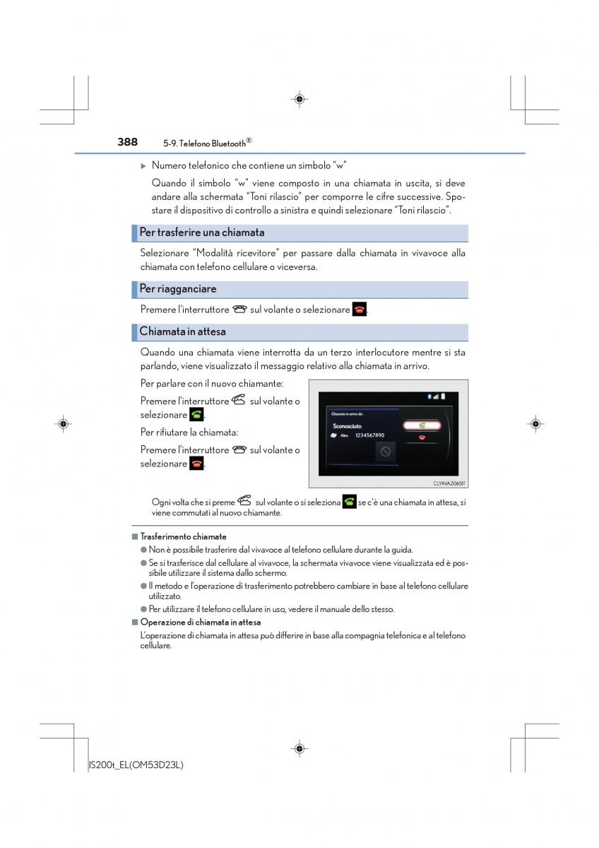 Lexus IS200t III 3 manuale del proprietario / page 388