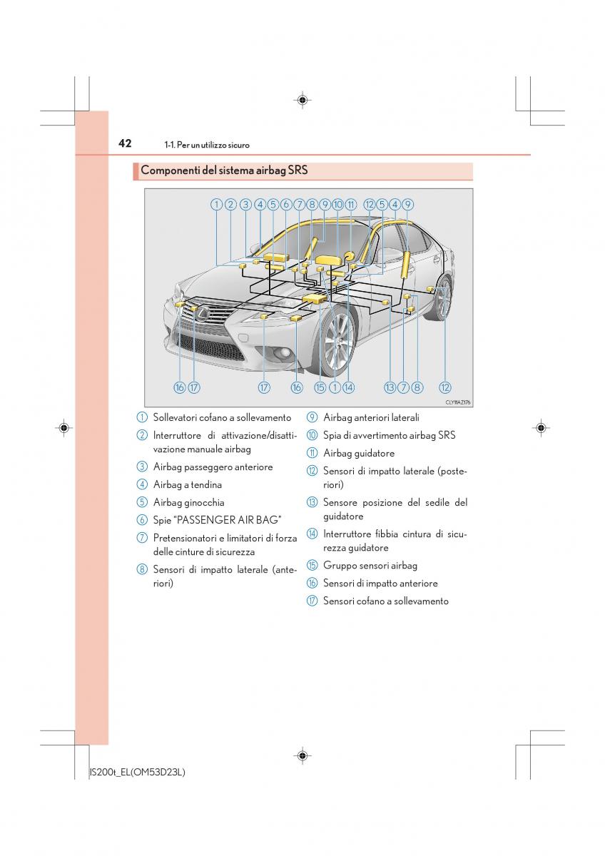 Lexus IS200t III 3 manuale del proprietario / page 42