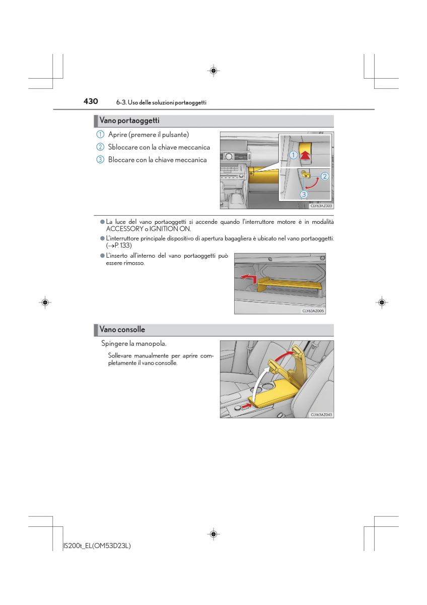 Lexus IS200t III 3 manuale del proprietario / page 430