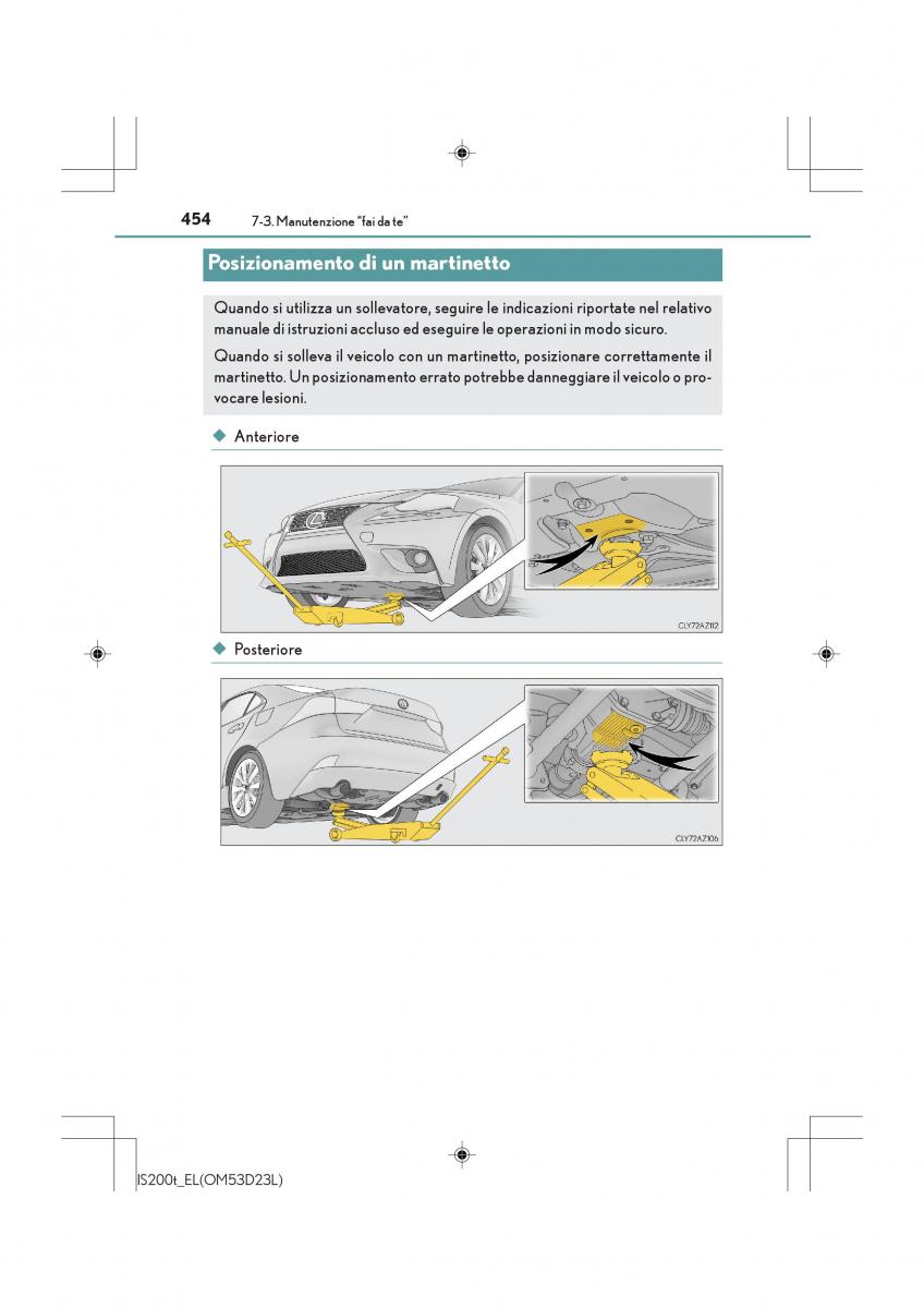 Lexus IS200t III 3 manuale del proprietario / page 454