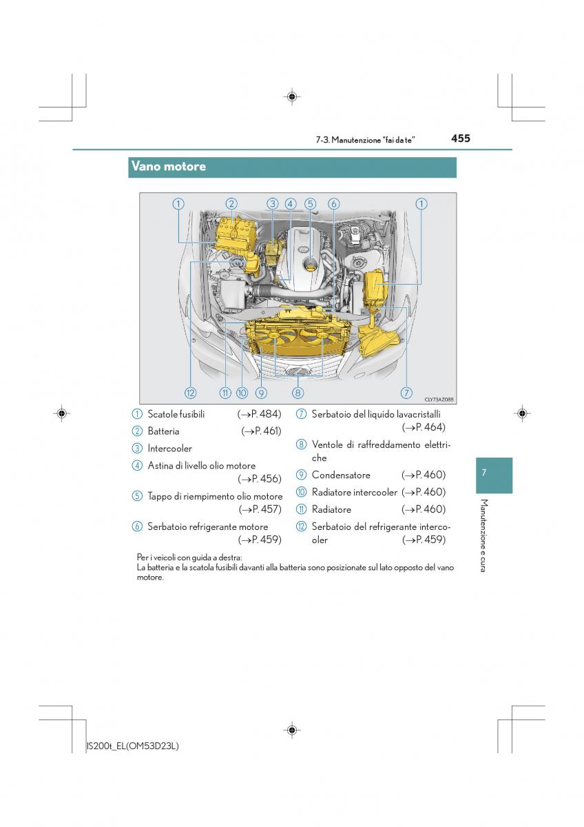 Lexus IS200t III 3 manuale del proprietario / page 455