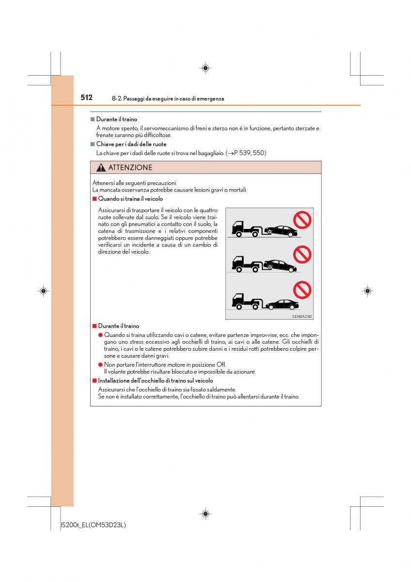 Lexus IS200t III 3 manuale del proprietario / page 512