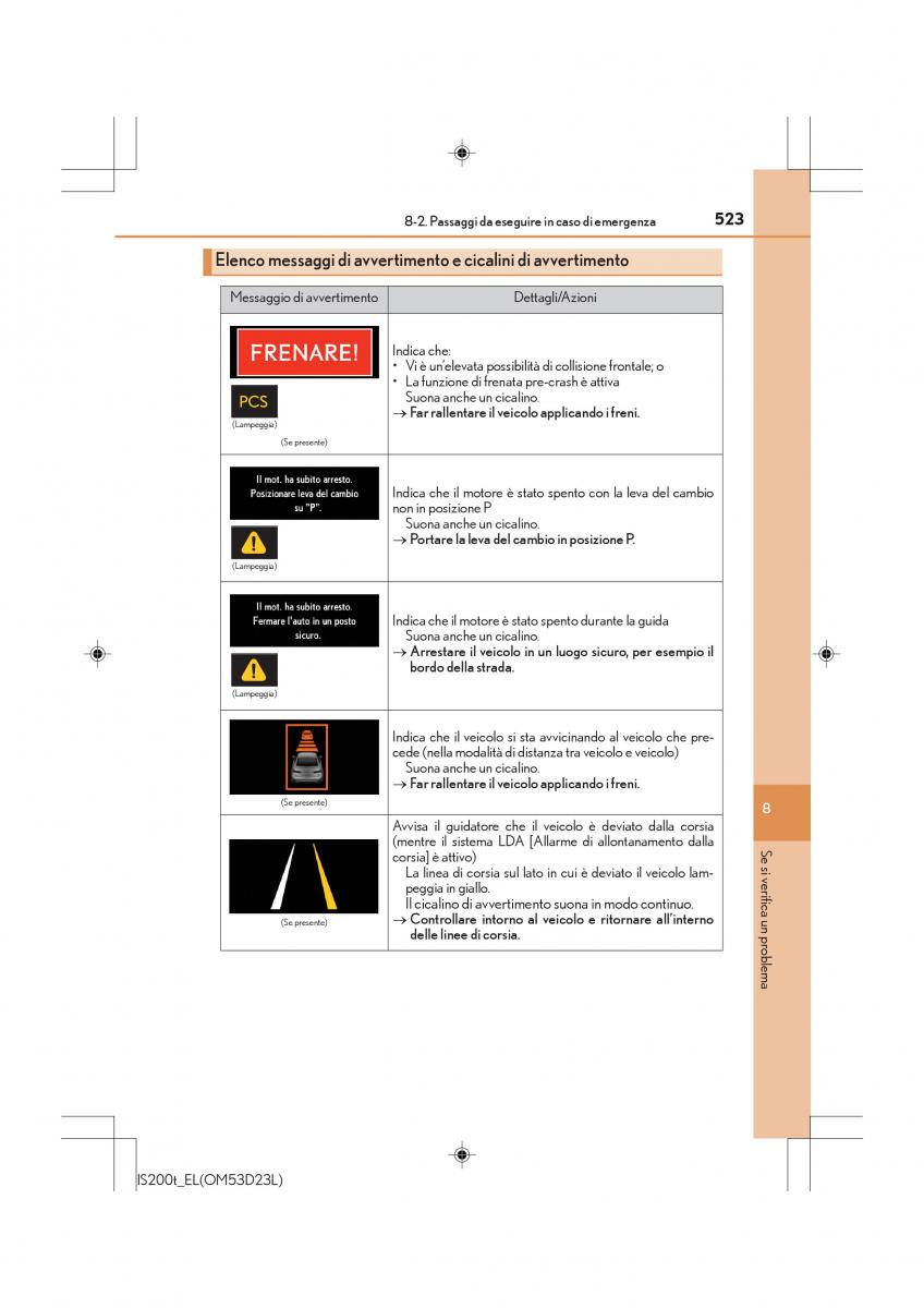 Lexus IS200t III 3 manuale del proprietario / page 523
