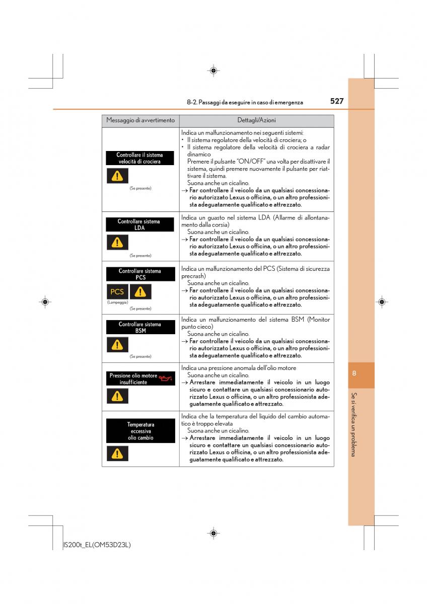 Lexus IS200t III 3 manuale del proprietario / page 527