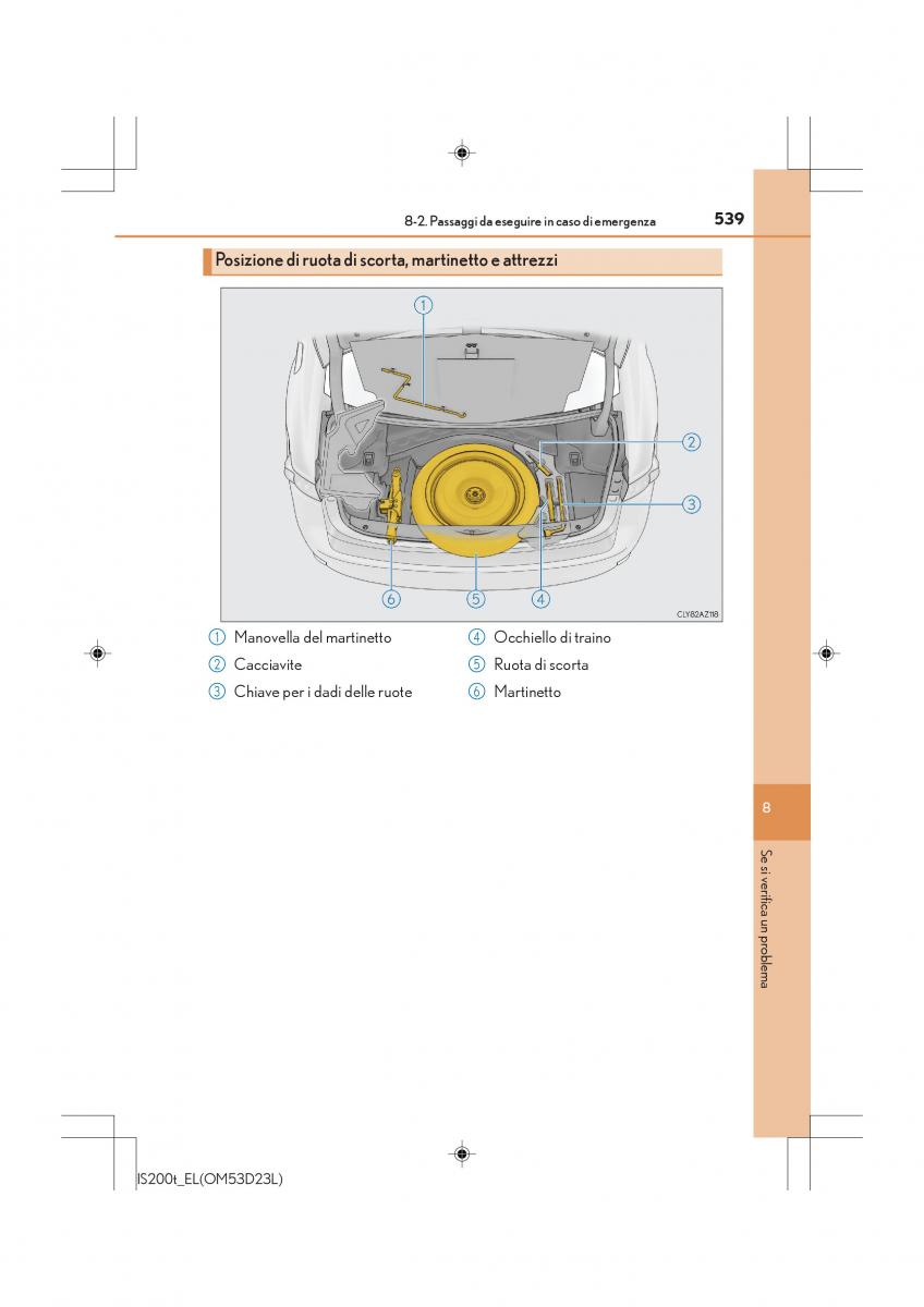 Lexus IS200t III 3 manuale del proprietario / page 539