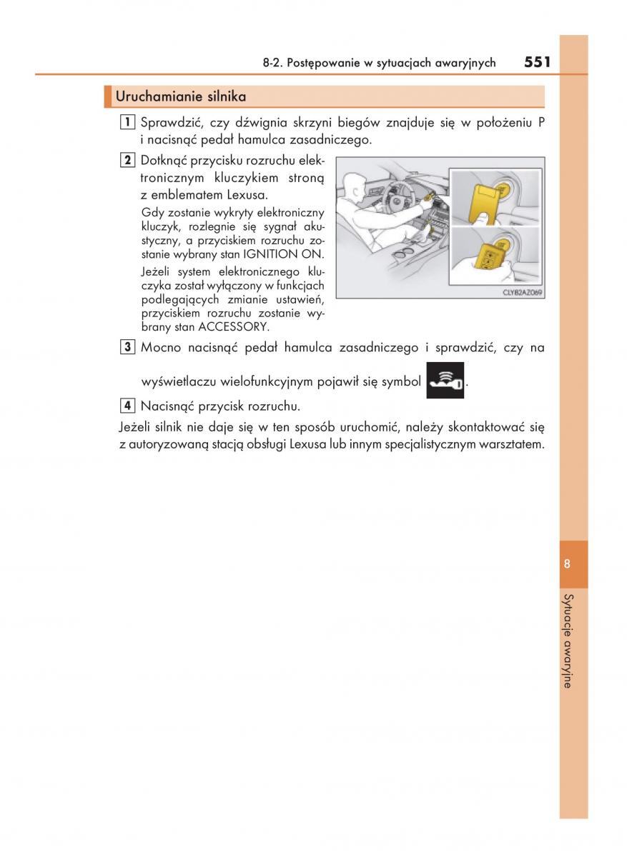 Lexus IS200t III 3 instrukcja obslugi / page 551