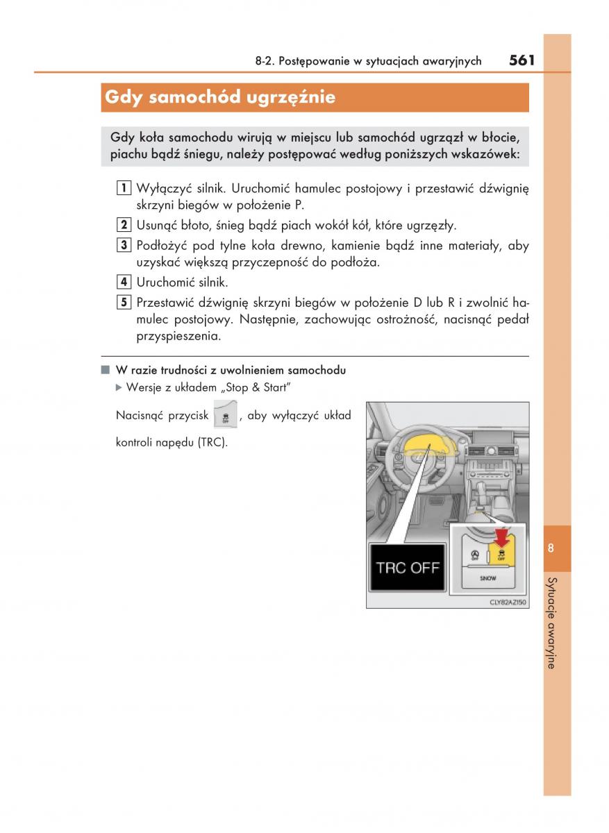 Lexus IS200t III 3 instrukcja obslugi / page 561