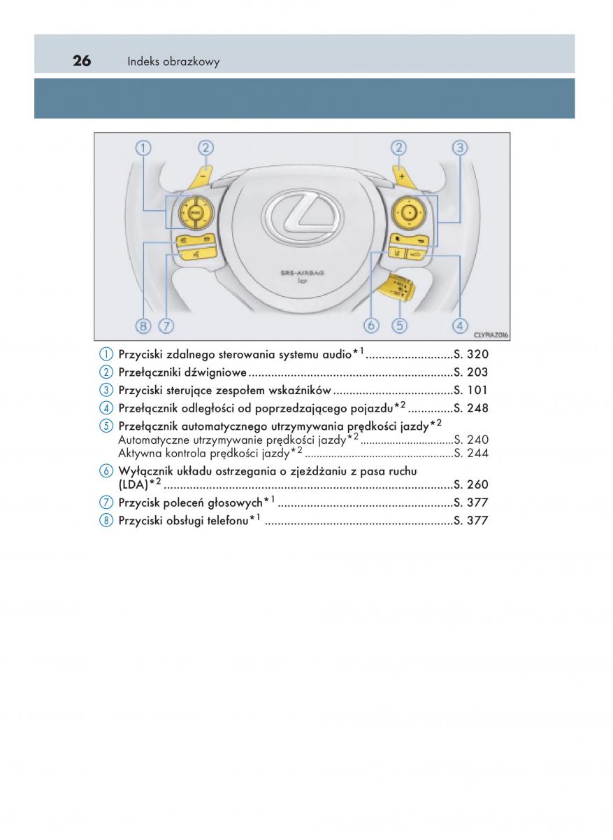 Lexus IS200t III 3 instrukcja obslugi / page 26