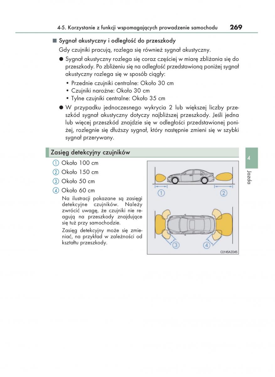 Lexus IS200t III 3 instrukcja obslugi / page 269