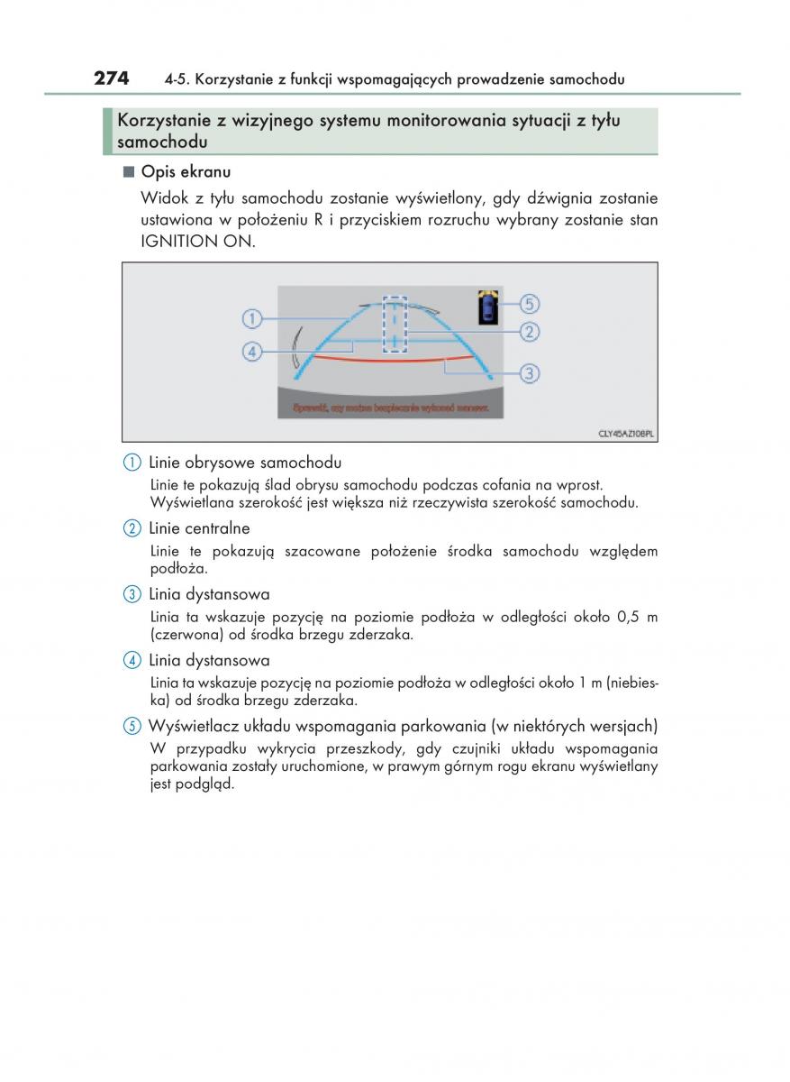 Lexus IS200t III 3 instrukcja obslugi / page 274