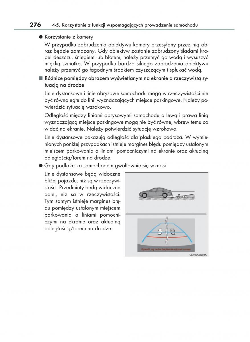 Lexus IS200t III 3 instrukcja obslugi / page 276