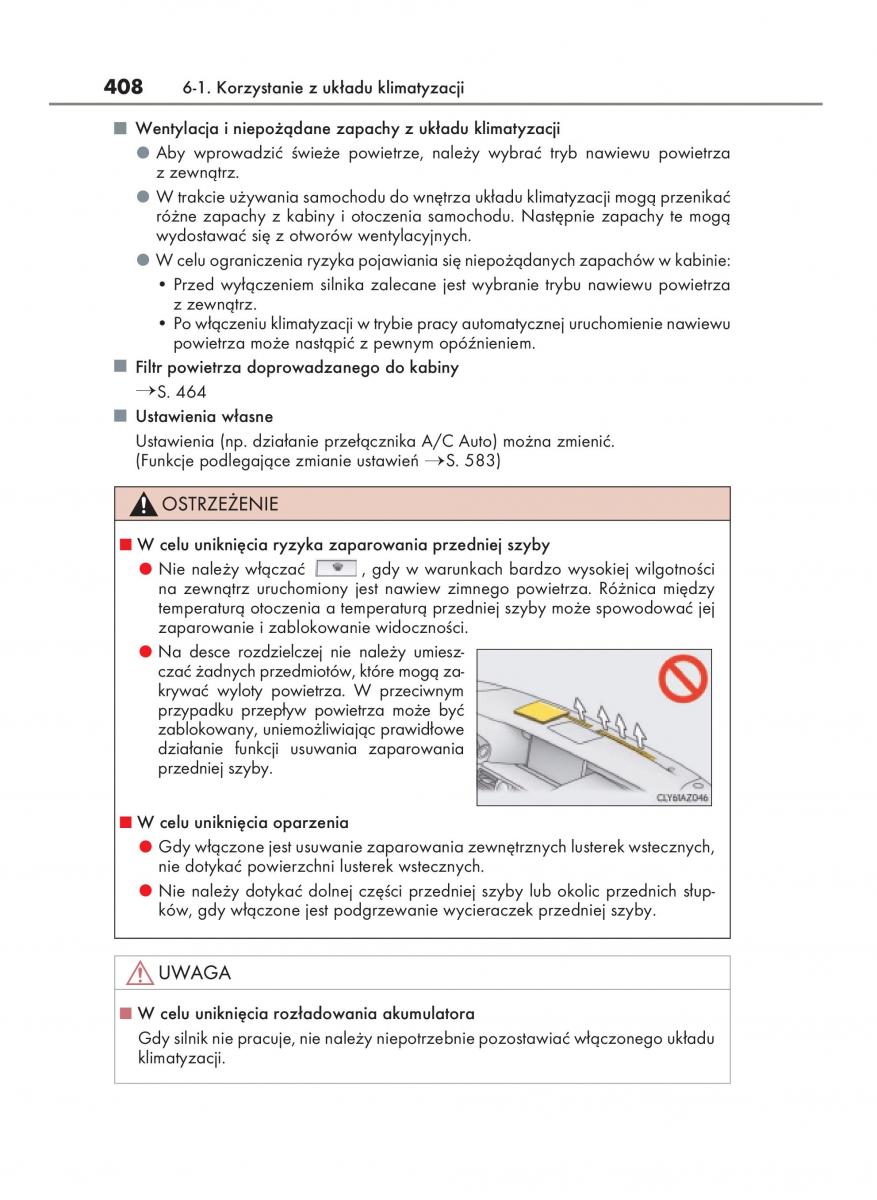 Lexus IS200t III 3 instrukcja obslugi / page 408