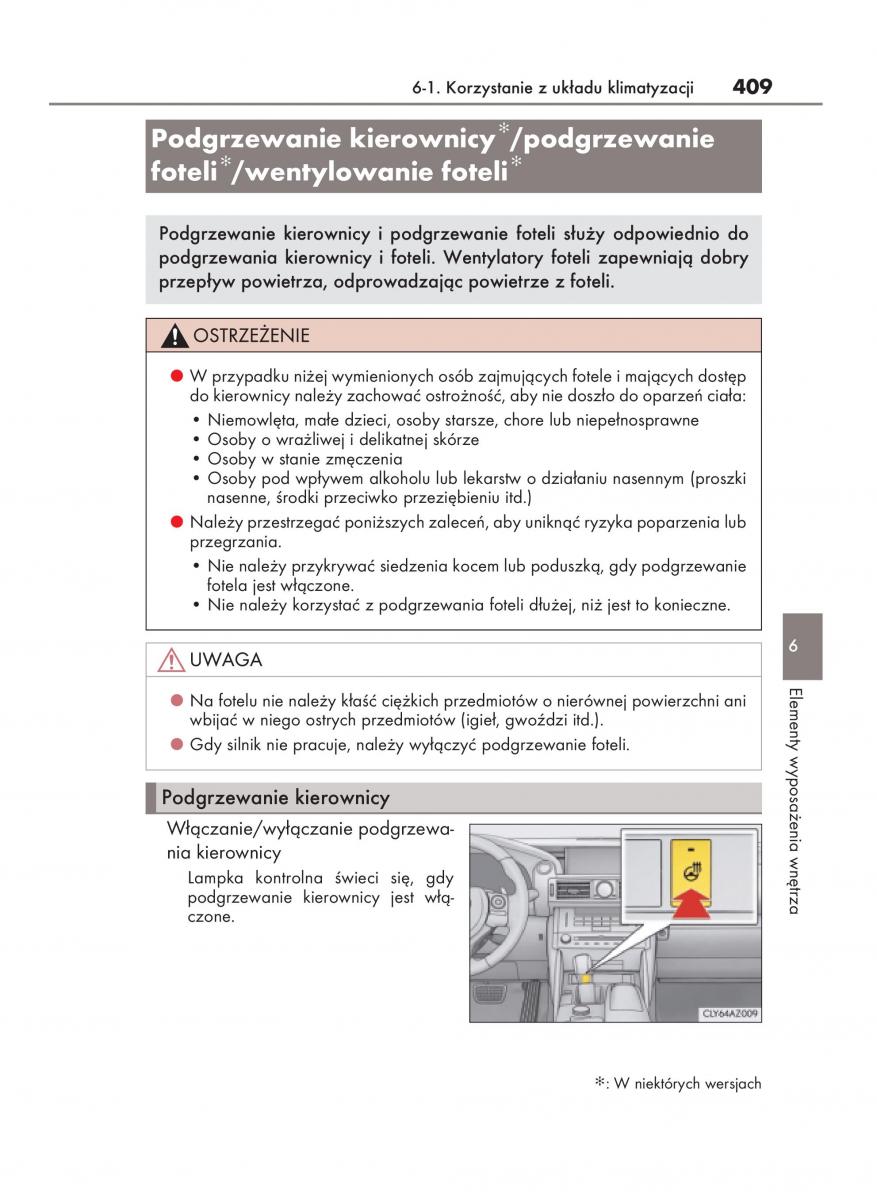 Lexus IS200t III 3 instrukcja obslugi / page 409