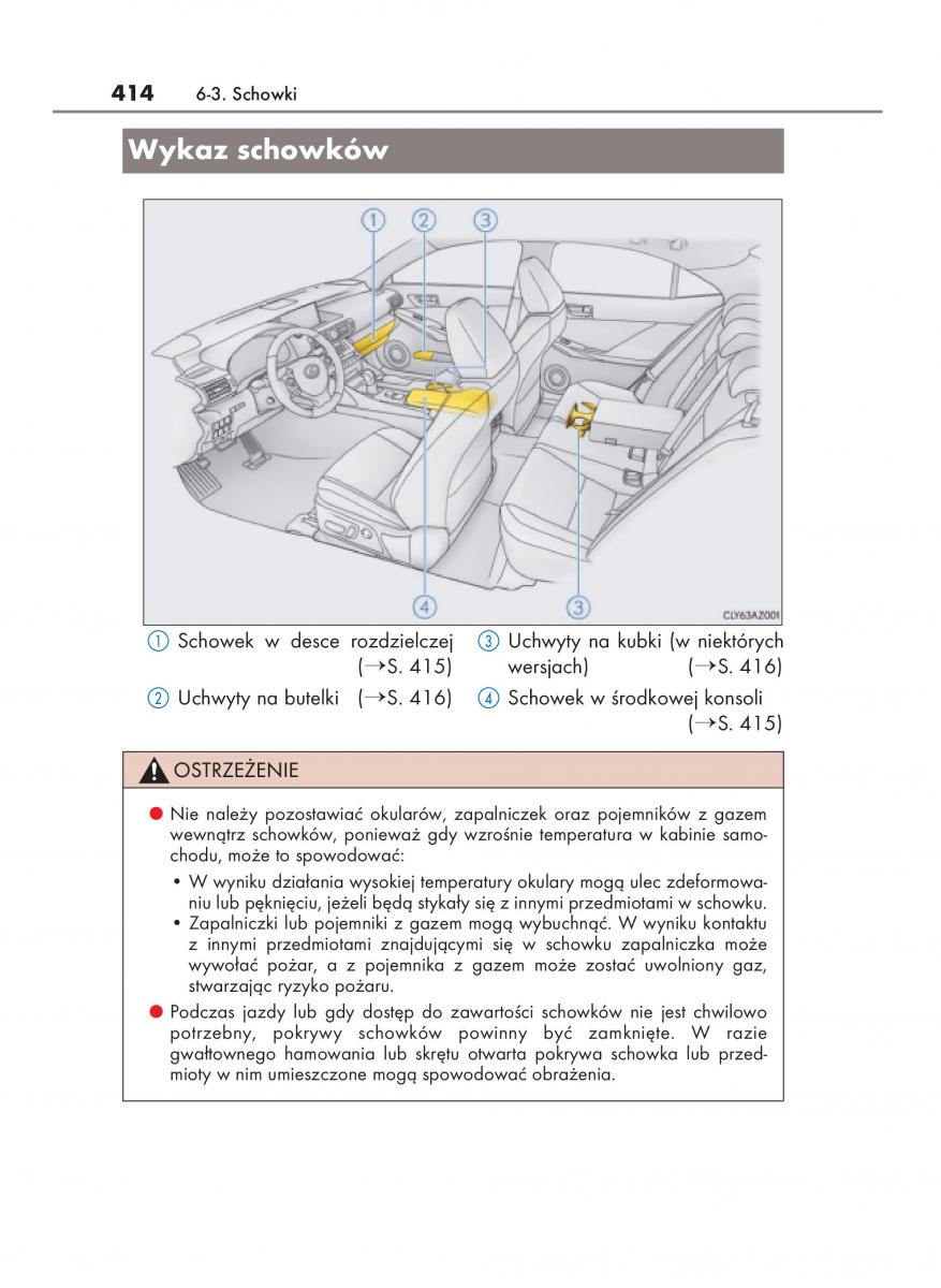 Lexus IS200t III 3 instrukcja obslugi / page 414