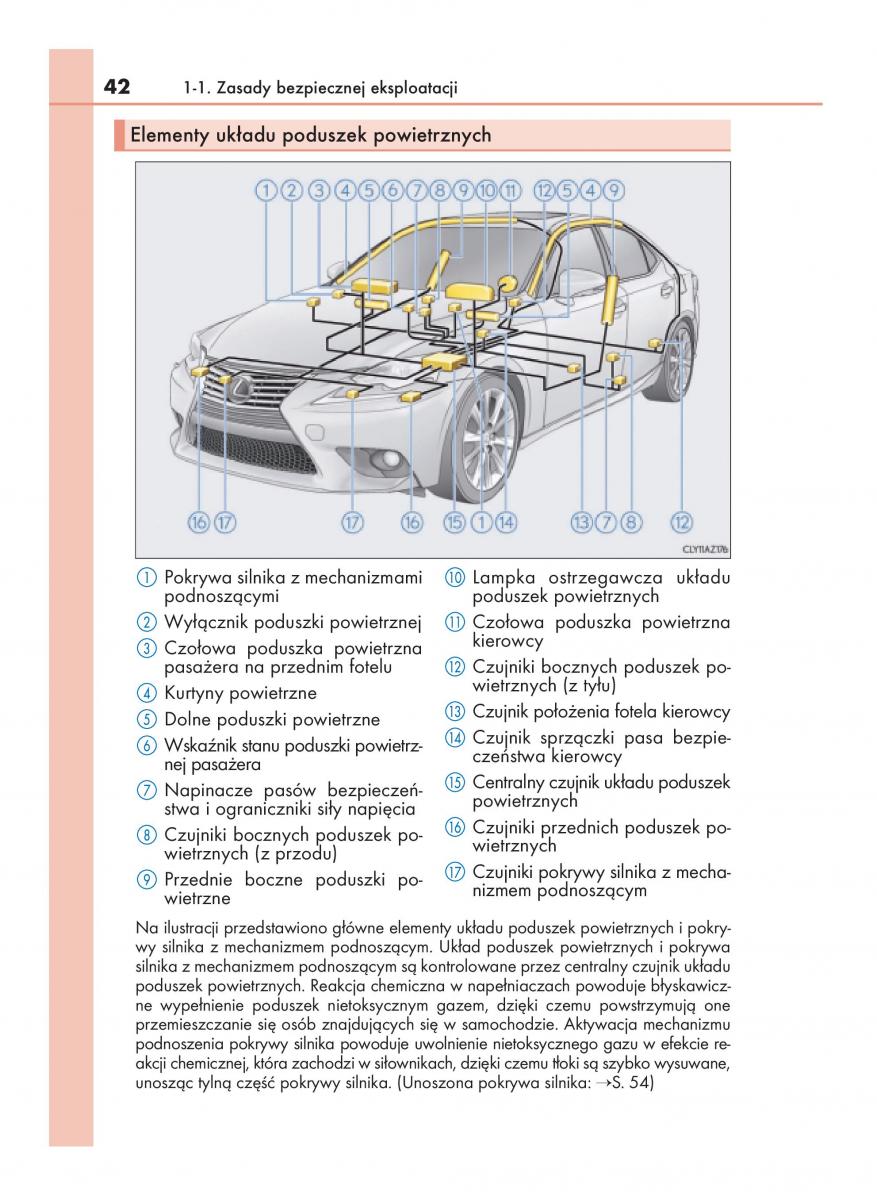 Lexus IS200t III 3 instrukcja obslugi / page 42