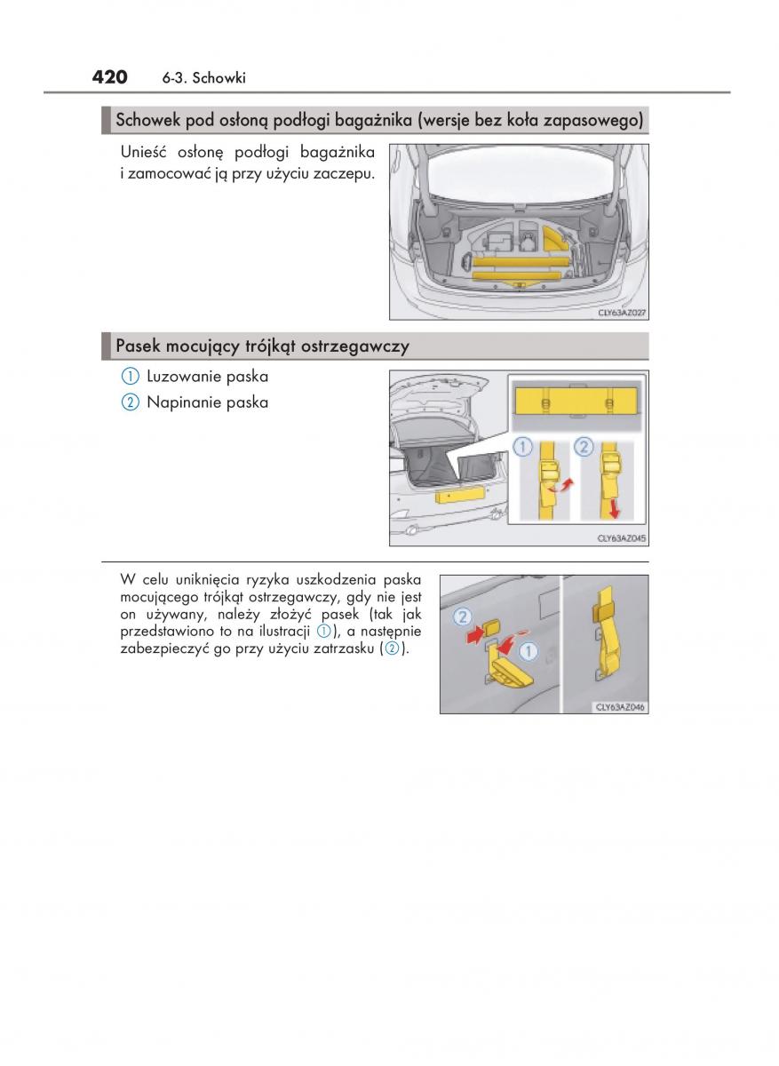 Lexus IS200t III 3 instrukcja obslugi / page 420