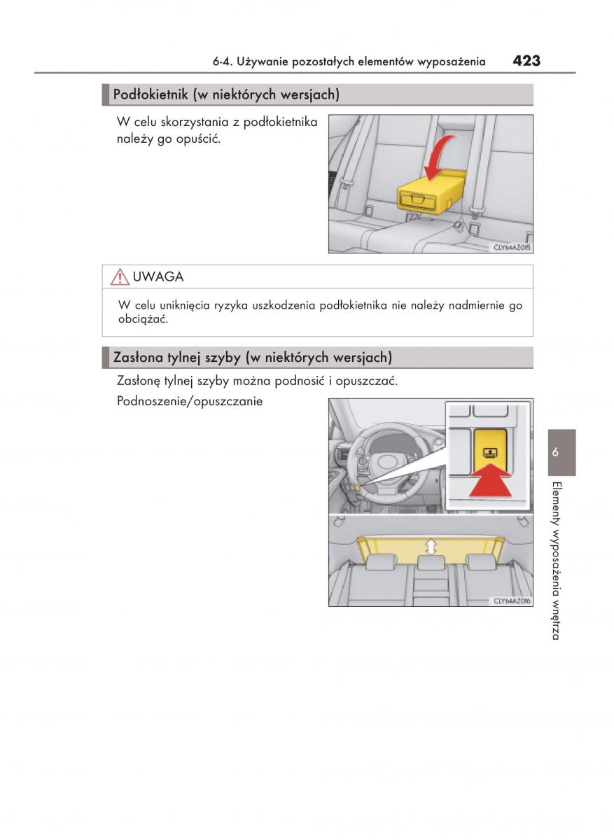 Lexus IS200t III 3 instrukcja obslugi / page 423