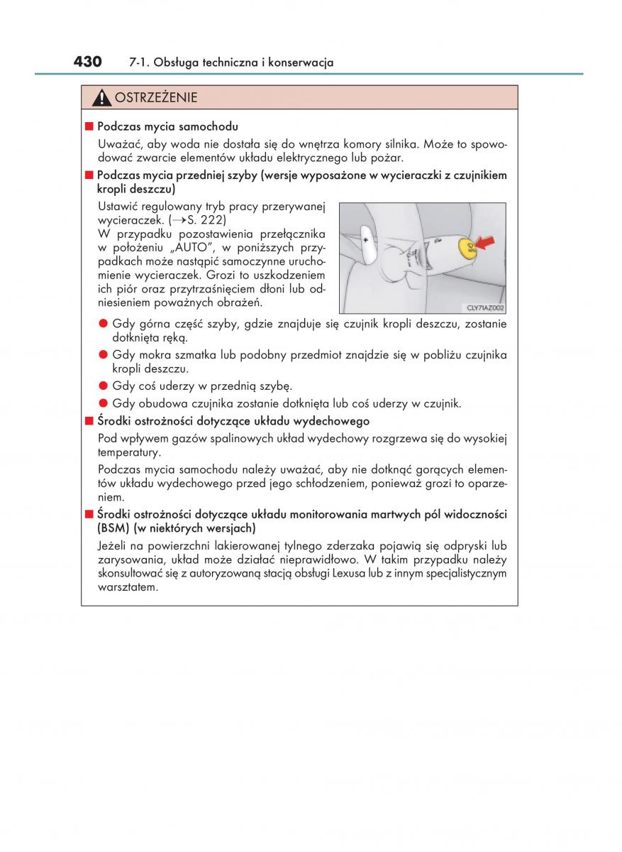 Lexus IS200t III 3 instrukcja obslugi / page 430