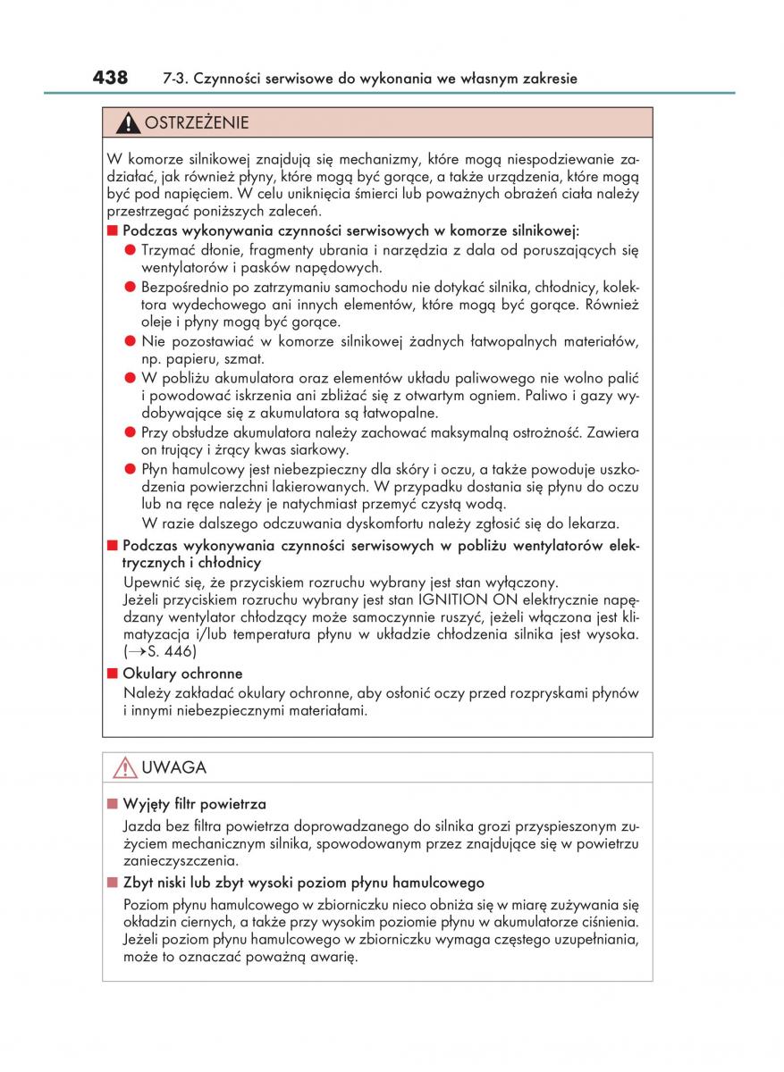 Lexus IS200t III 3 instrukcja obslugi / page 438