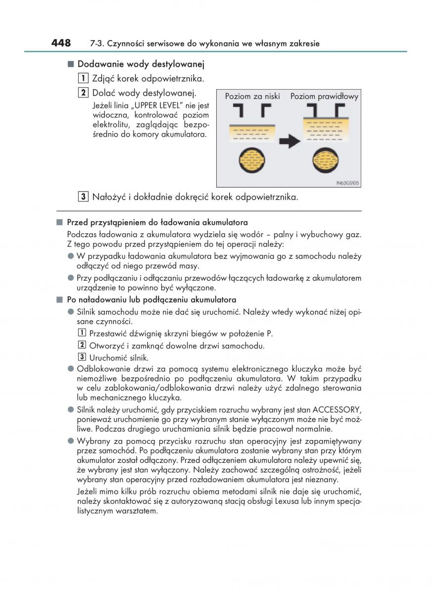 Lexus IS200t III 3 instrukcja obslugi / page 448