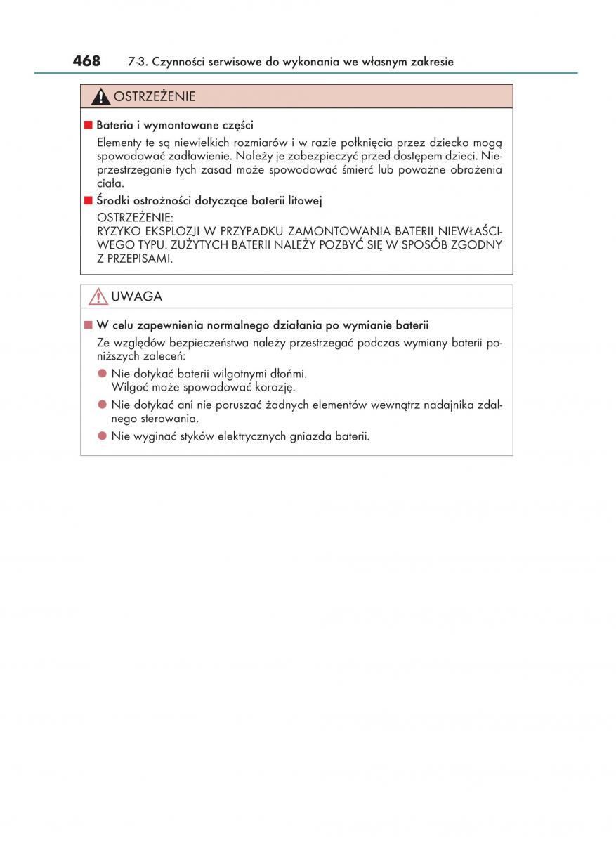 Lexus IS200t III 3 instrukcja obslugi / page 468