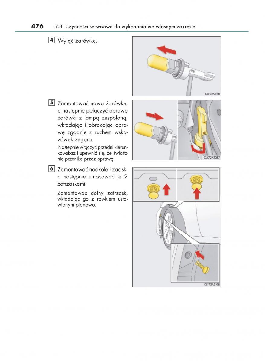 Lexus IS200t III 3 instrukcja obslugi / page 476