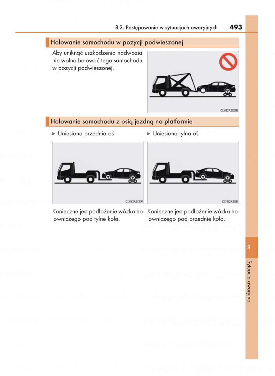 Lexus IS200t III 3 instrukcja obslugi / page 493