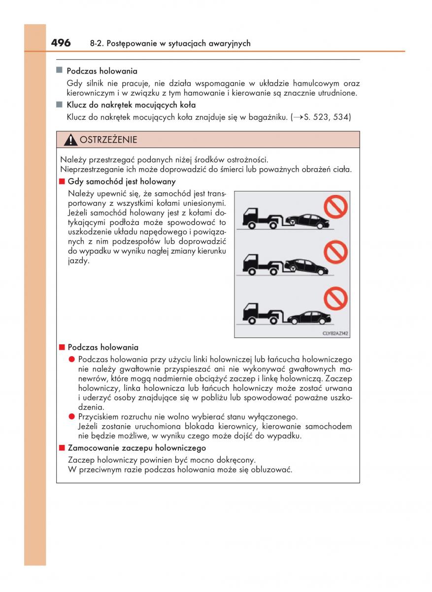 Lexus IS200t III 3 instrukcja obslugi / page 496