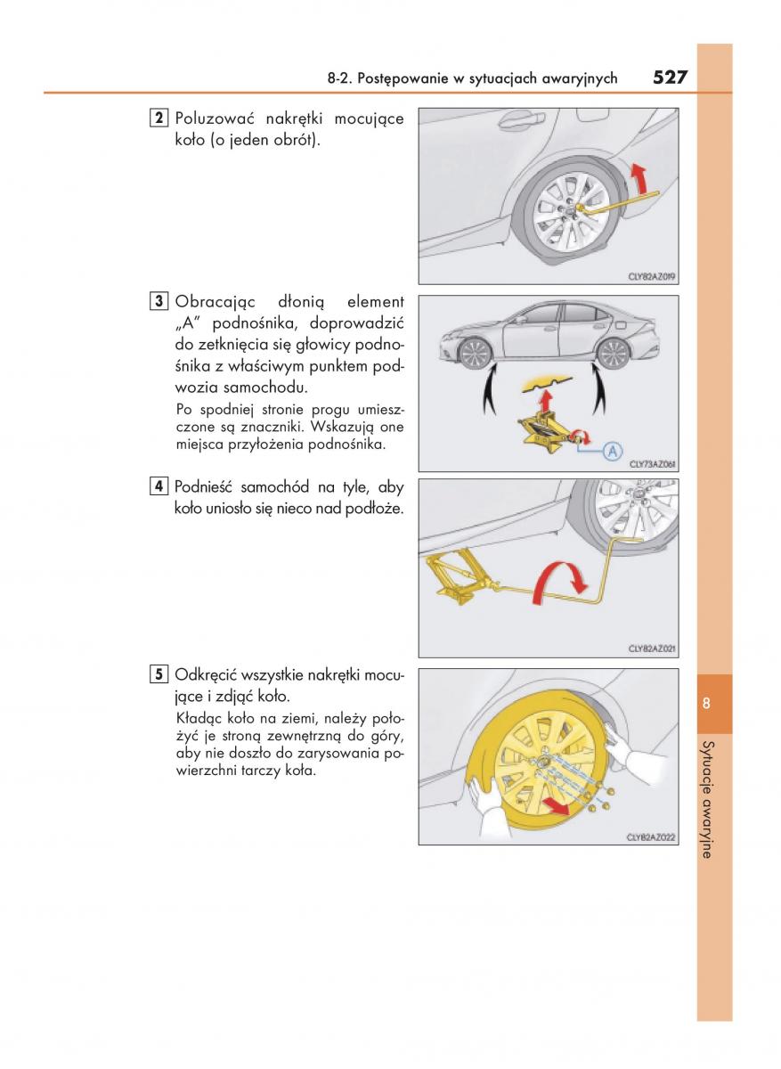 Lexus IS200t III 3 instrukcja obslugi / page 527