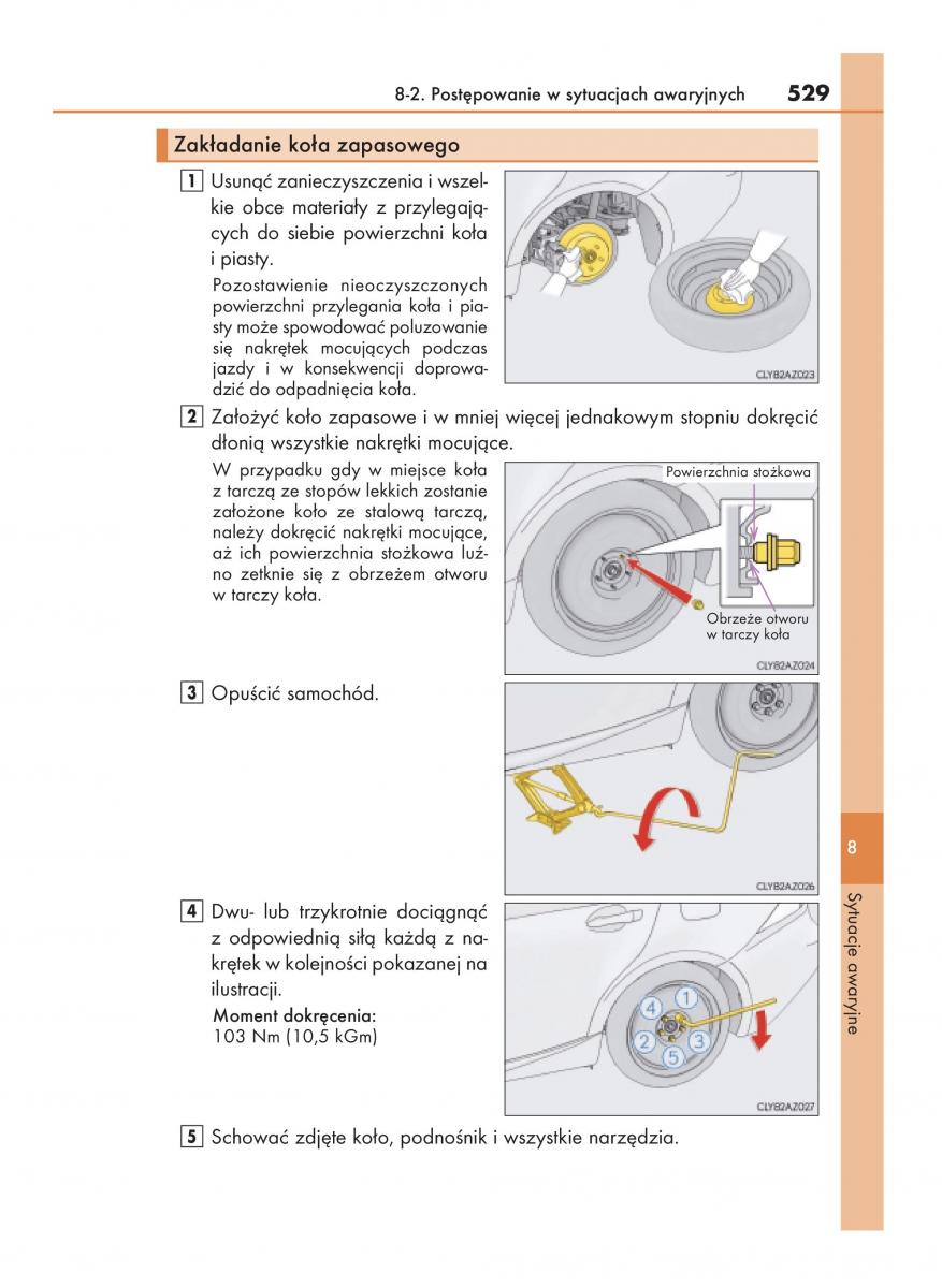 Lexus IS200t III 3 instrukcja obslugi / page 529