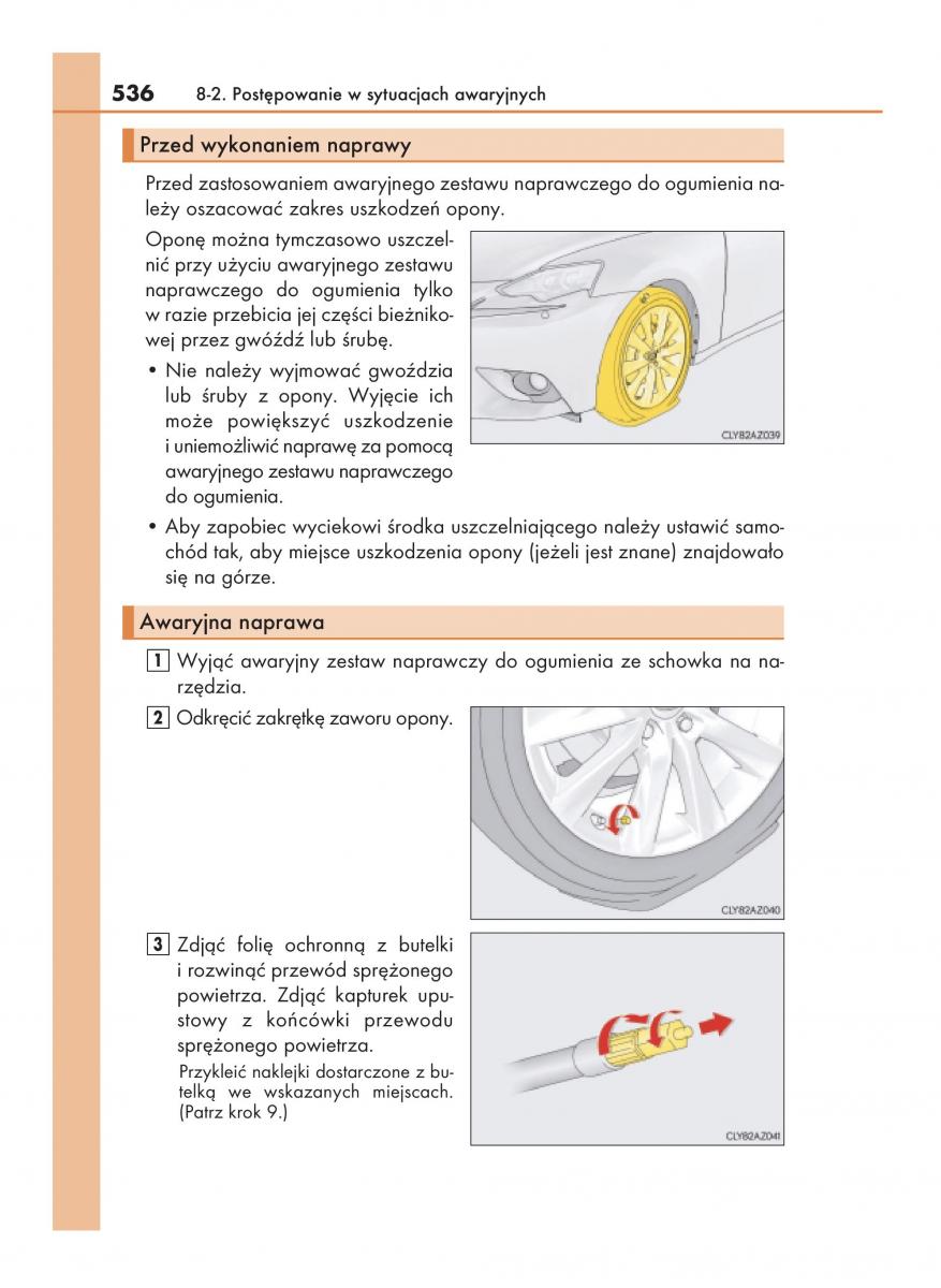 Lexus IS200t III 3 instrukcja obslugi / page 536