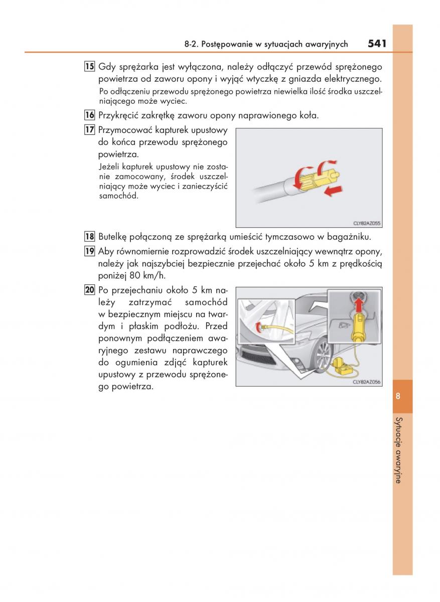 Lexus IS200t III 3 instrukcja obslugi / page 541