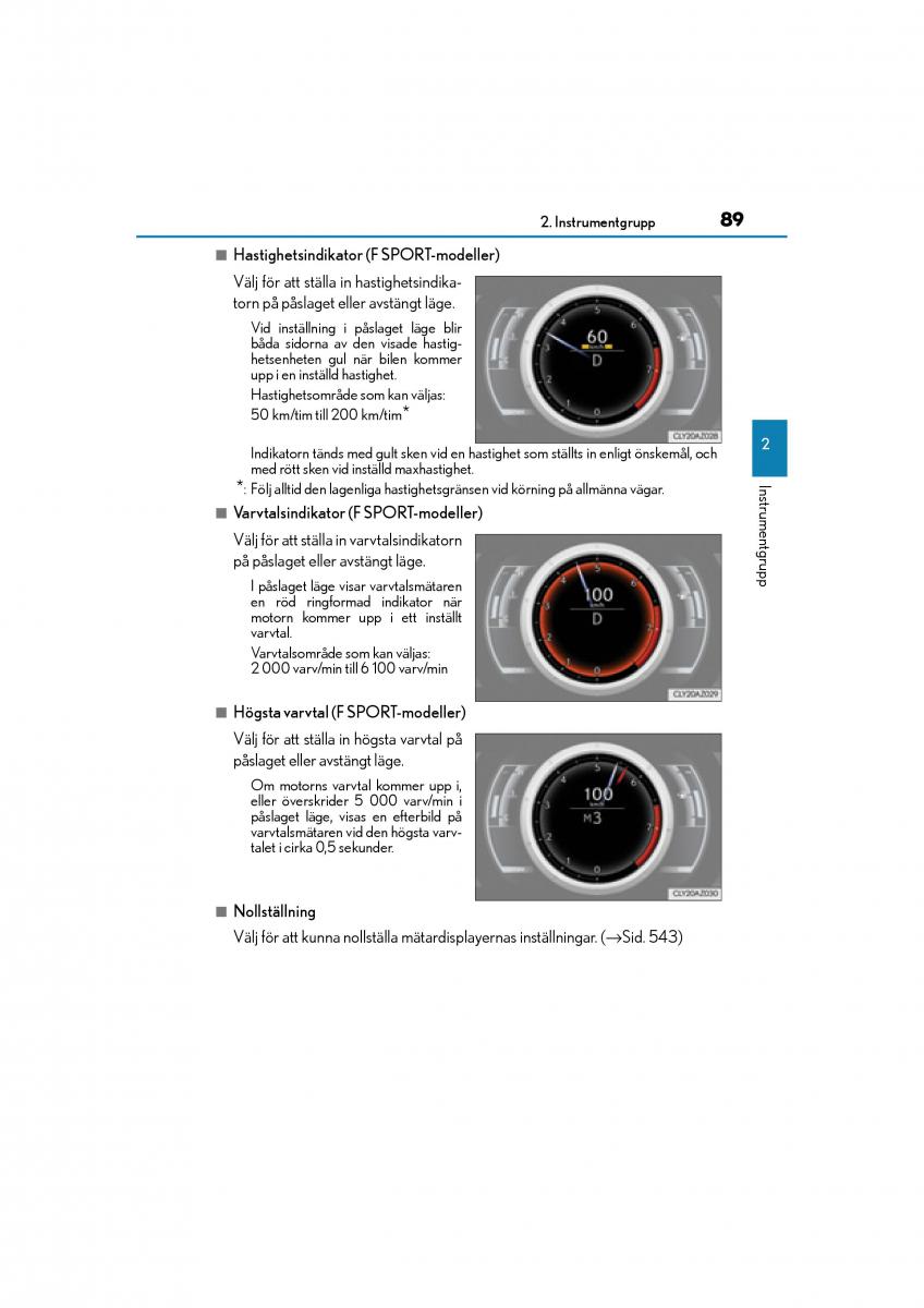 Lexus IS200t III 3 instruktionsbok / page 89