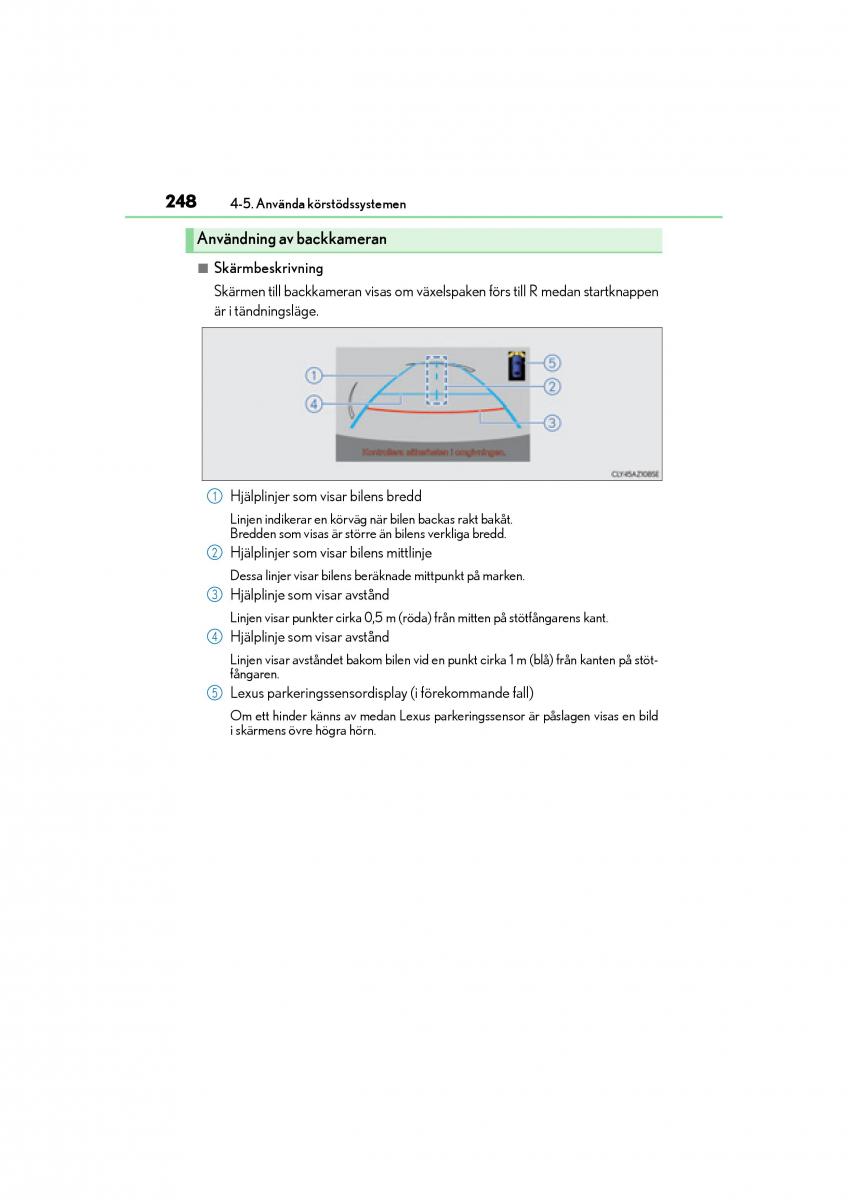 Lexus IS200t III 3 instruktionsbok / page 248