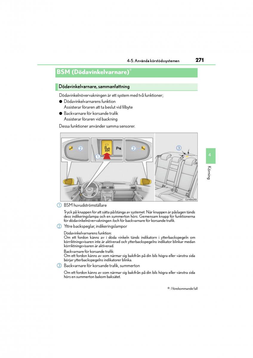 Lexus IS200t III 3 instruktionsbok / page 271