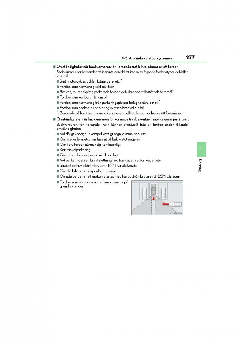 Lexus IS200t III 3 instruktionsbok / page 277