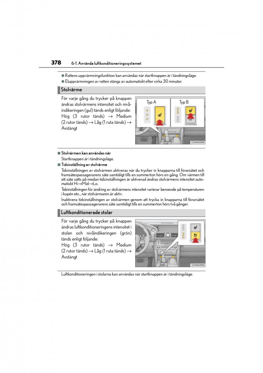 Lexus IS200t III 3 instruktionsbok / page 378