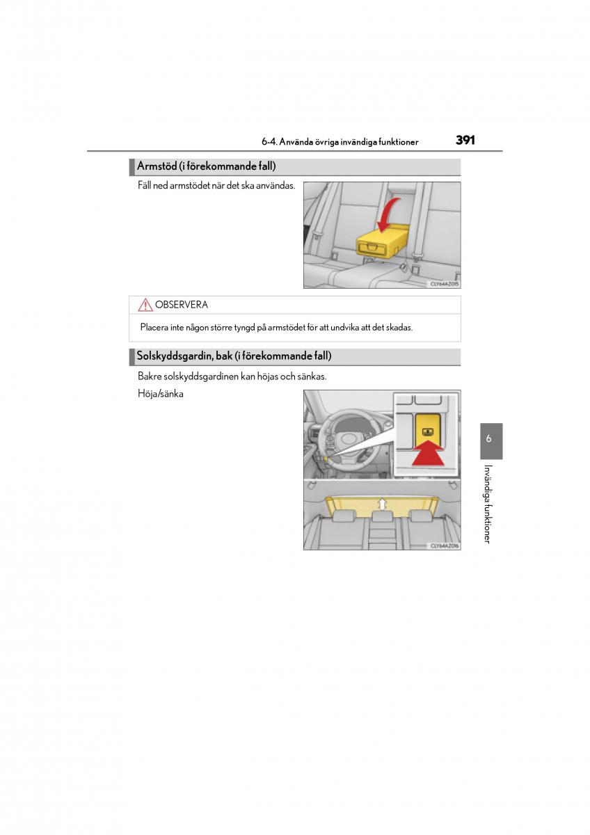 Lexus IS200t III 3 instruktionsbok / page 391