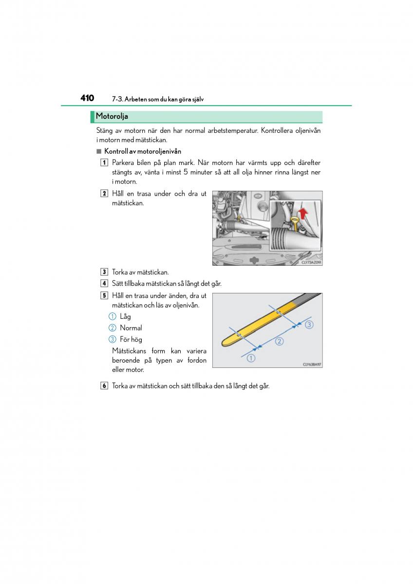 Lexus IS200t III 3 instruktionsbok / page 410