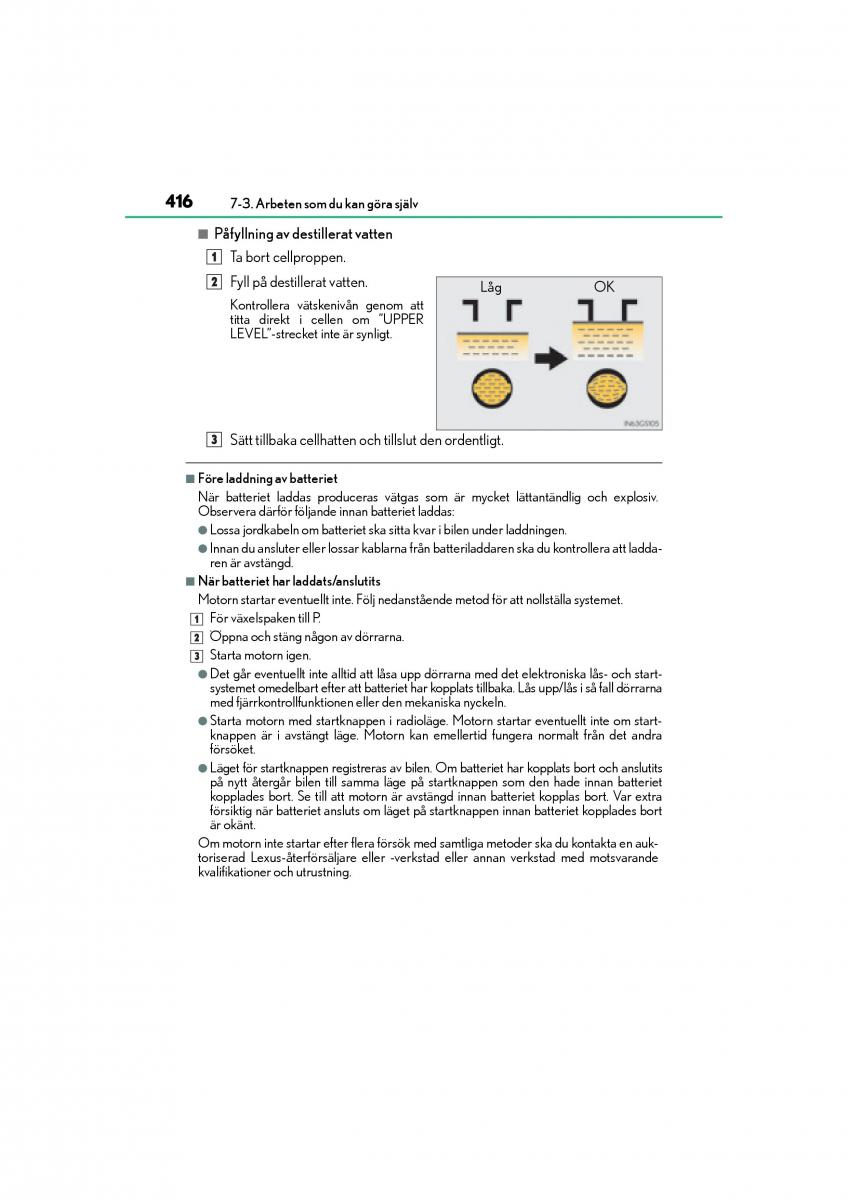 Lexus IS200t III 3 instruktionsbok / page 416