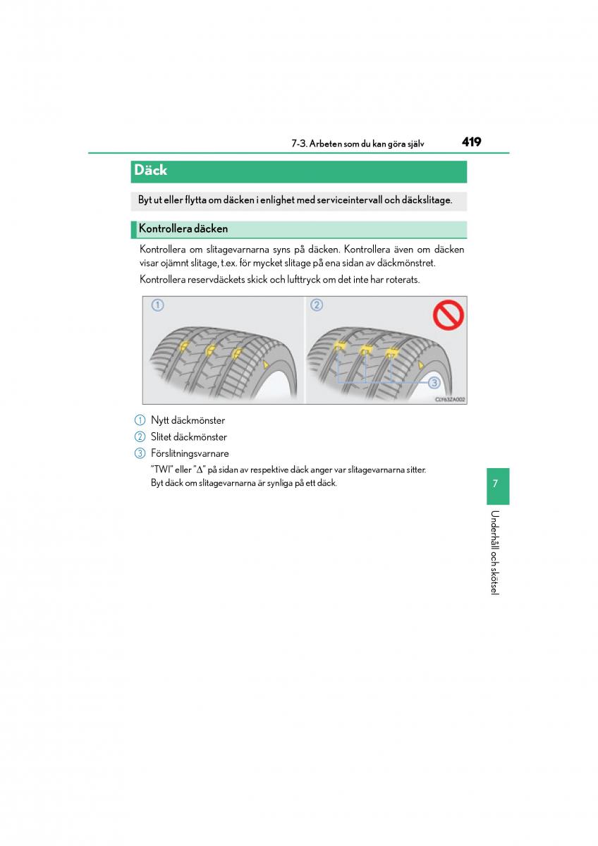 Lexus IS200t III 3 instruktionsbok / page 419