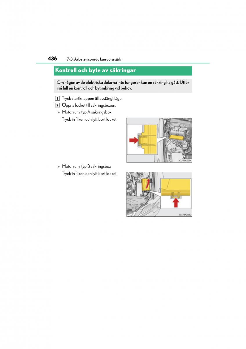 Lexus IS200t III 3 instruktionsbok / page 436