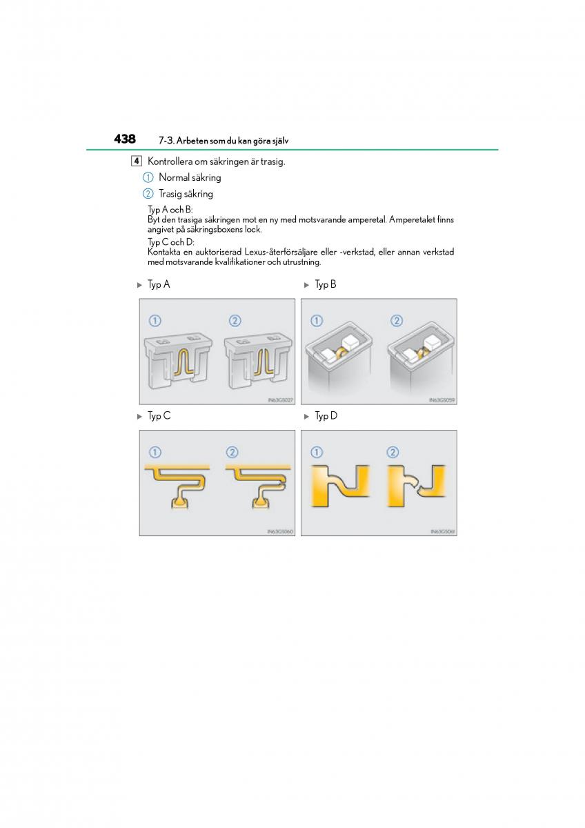 Lexus IS200t III 3 instruktionsbok / page 438