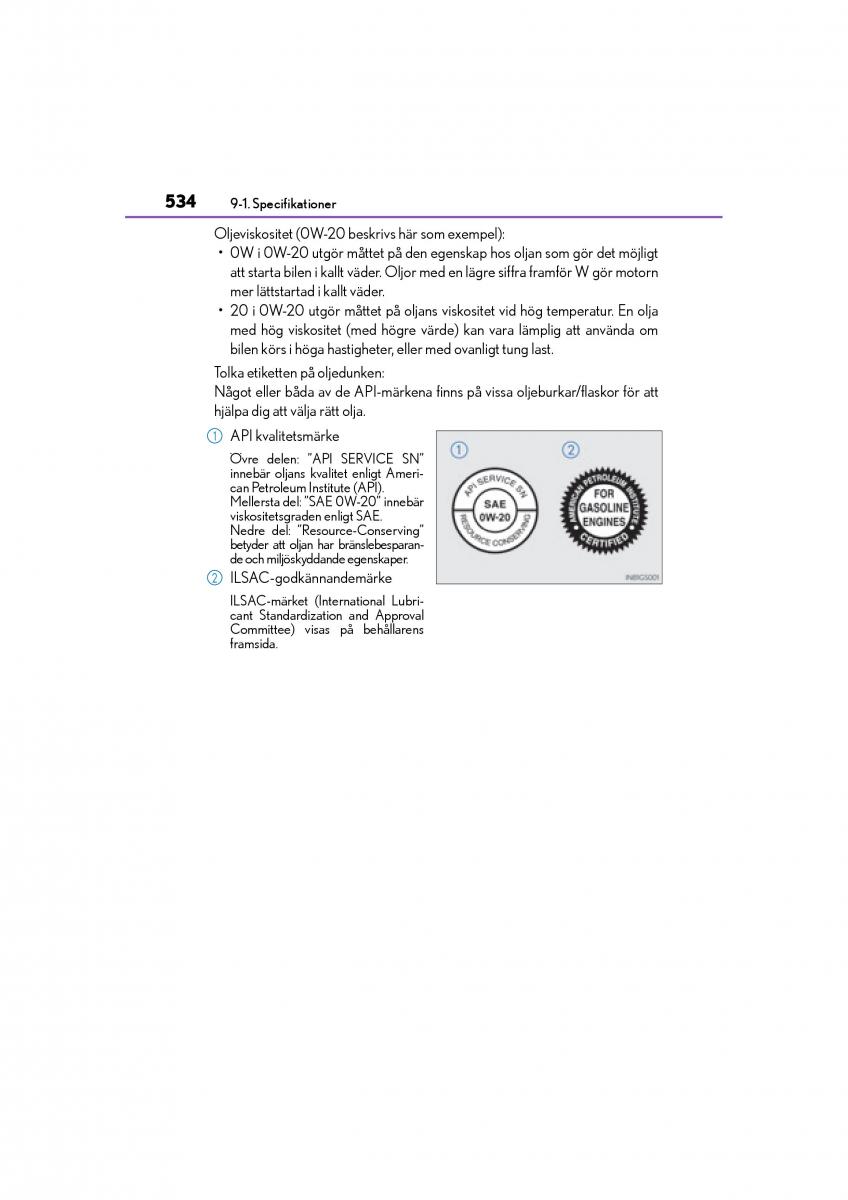 Lexus IS200t III 3 instruktionsbok / page 534