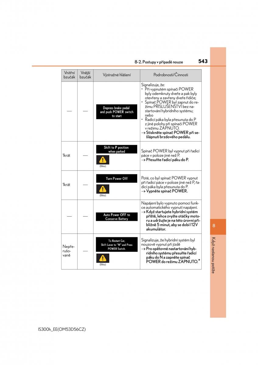 Lexus IS300h III 3 navod k obsludze / page 543
