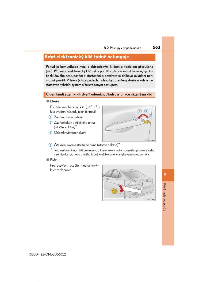 Lexus IS300h III 3 navod k obsludze / page 563