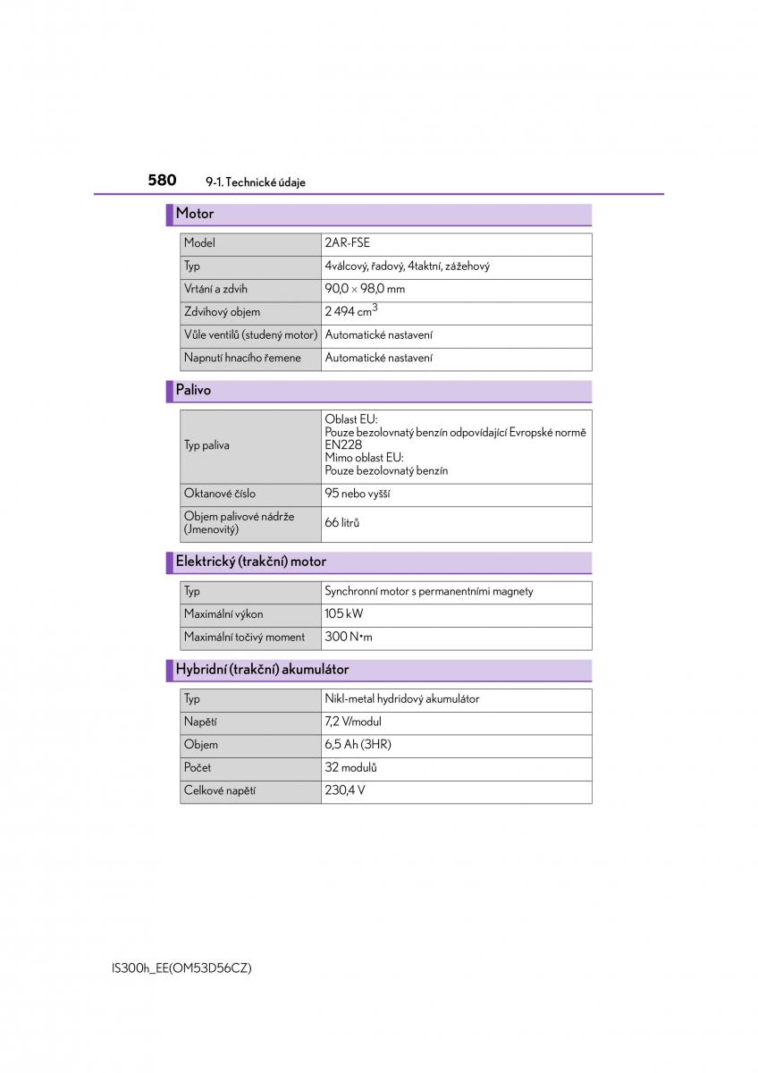 Lexus IS300h III 3 navod k obsludze / page 580